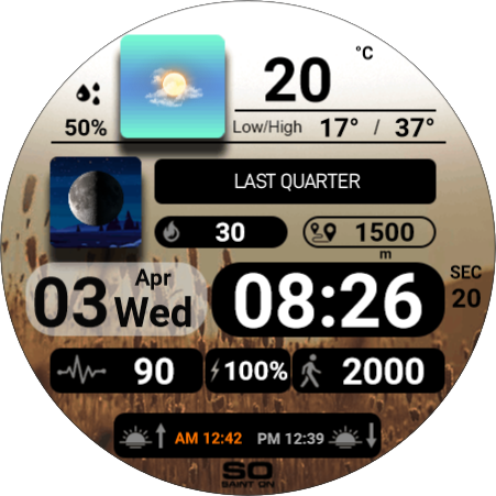 watchface created by user